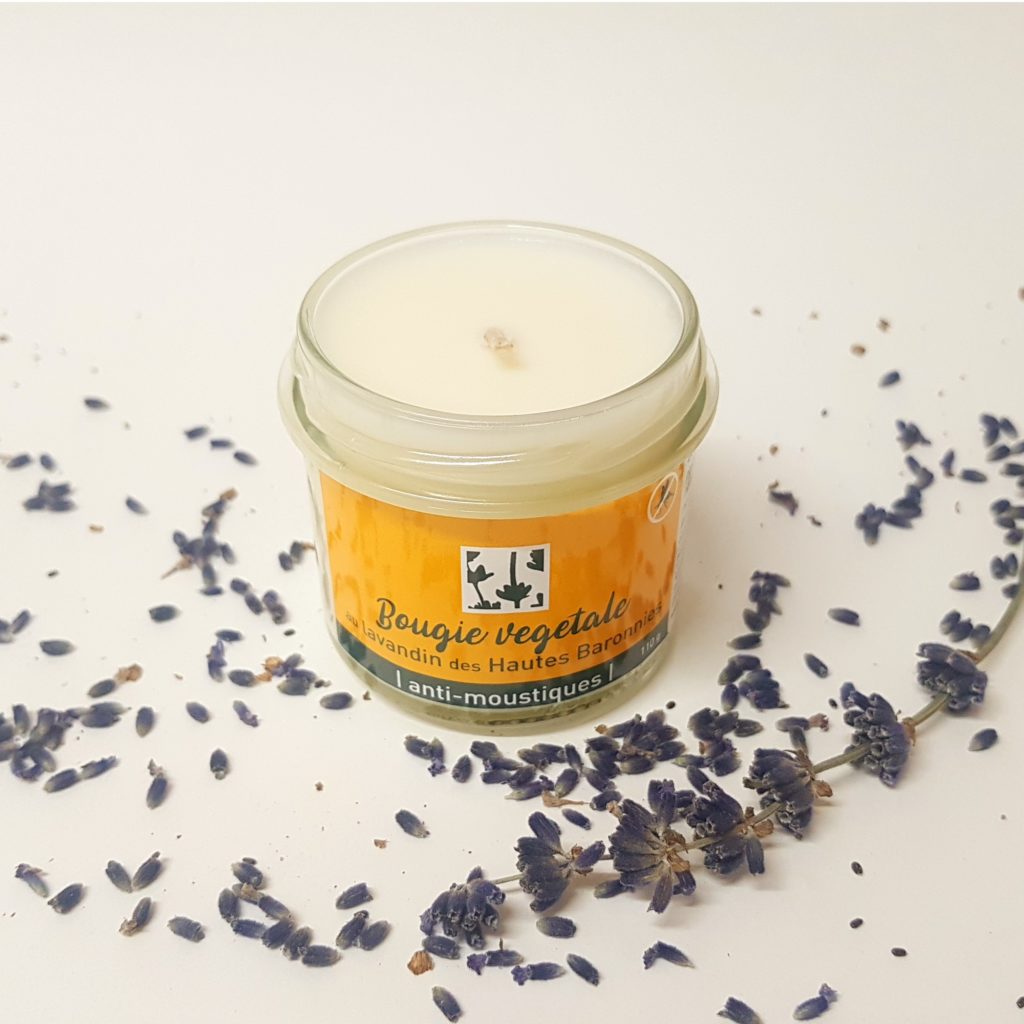 Bougie anti-moustique lavandin & citronnelle